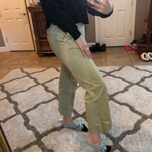 Cropped topshop tan cargo pant